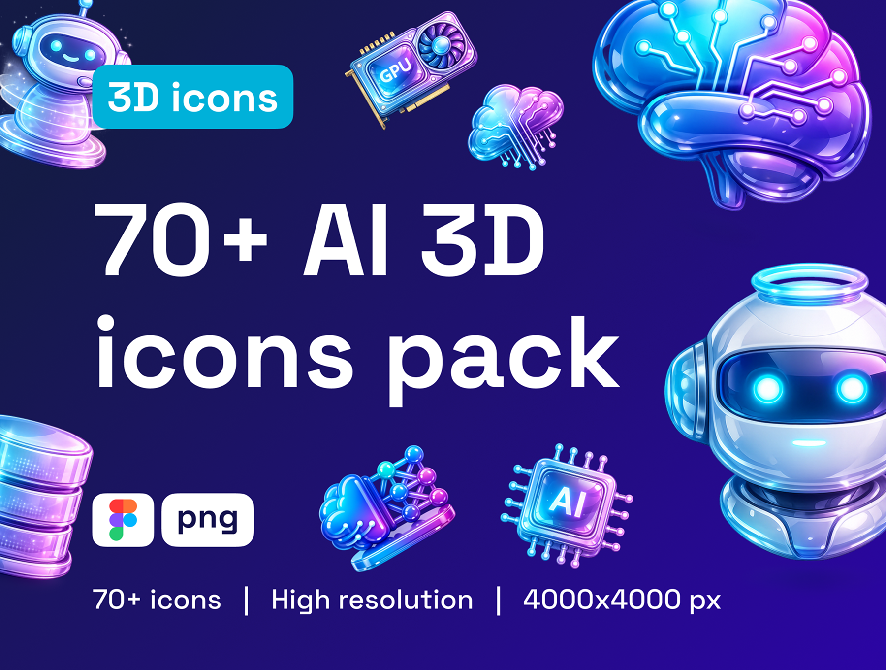 AIverse 3D icons preview