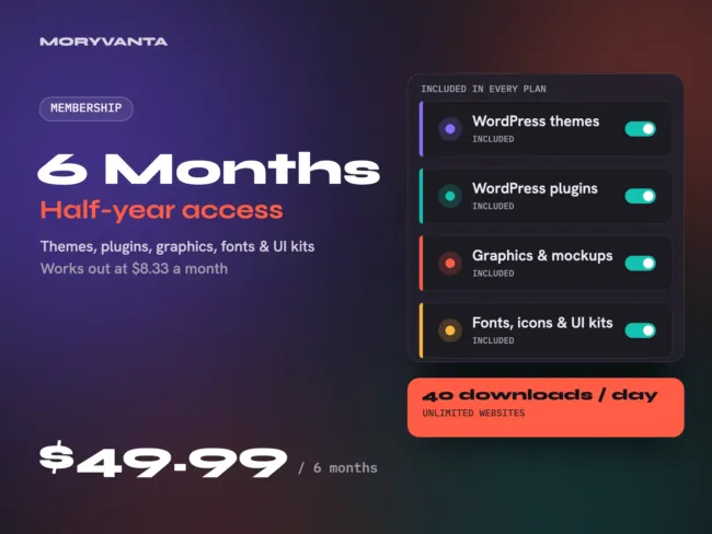 6 Months Membership – Moryvanta membership plan