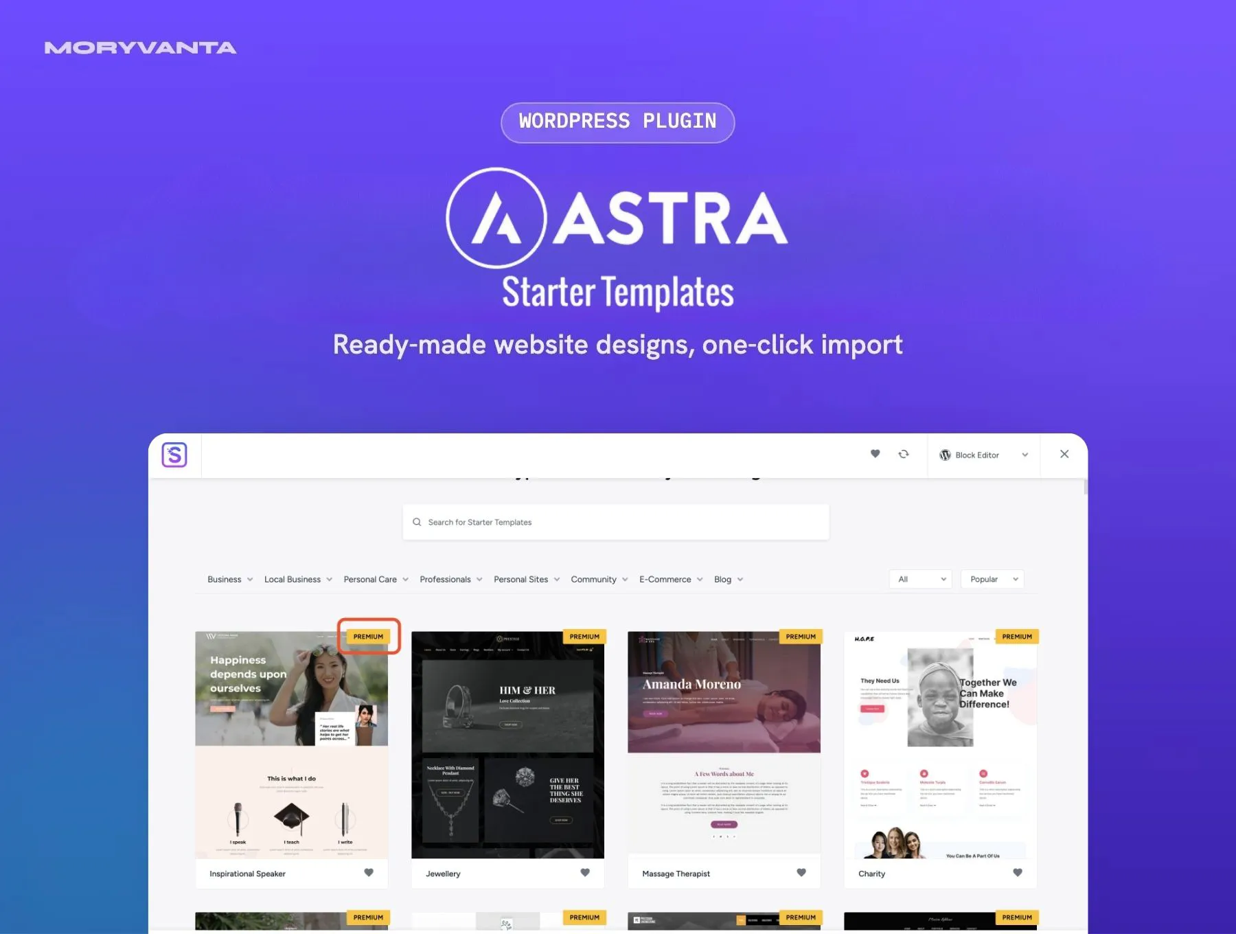 Astra Premium Starter Templates 4.7.7 – Ready-Made Website Designs