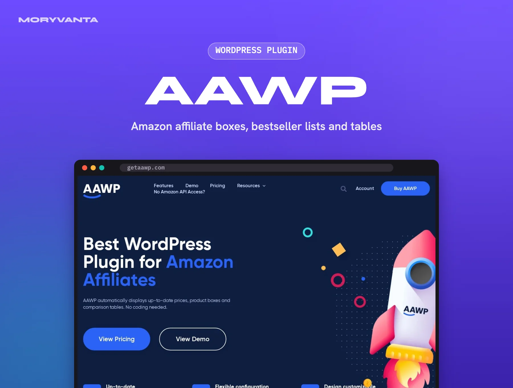 AAWP WordPress plugin – Moryvanta product image
