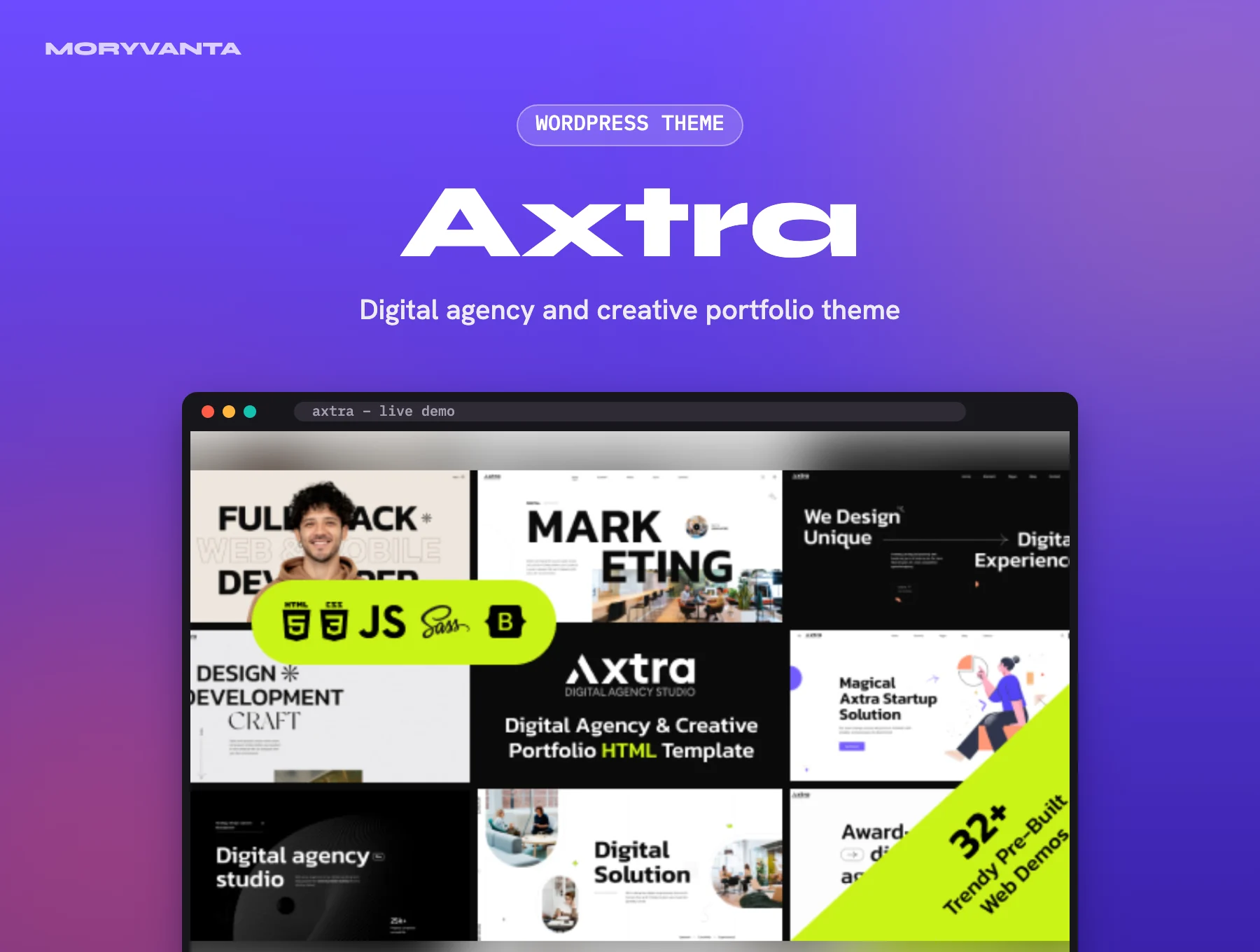 Axtra WordPress theme – Moryvanta product image