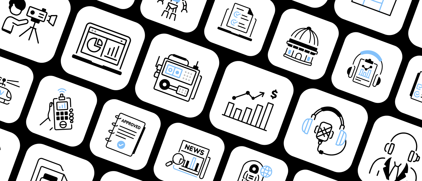 News & Media Icons icon overview preview