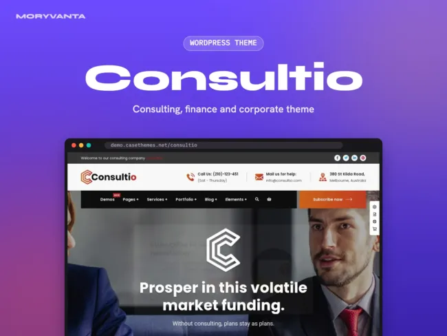 Consultio WordPress theme – Moryvanta product image