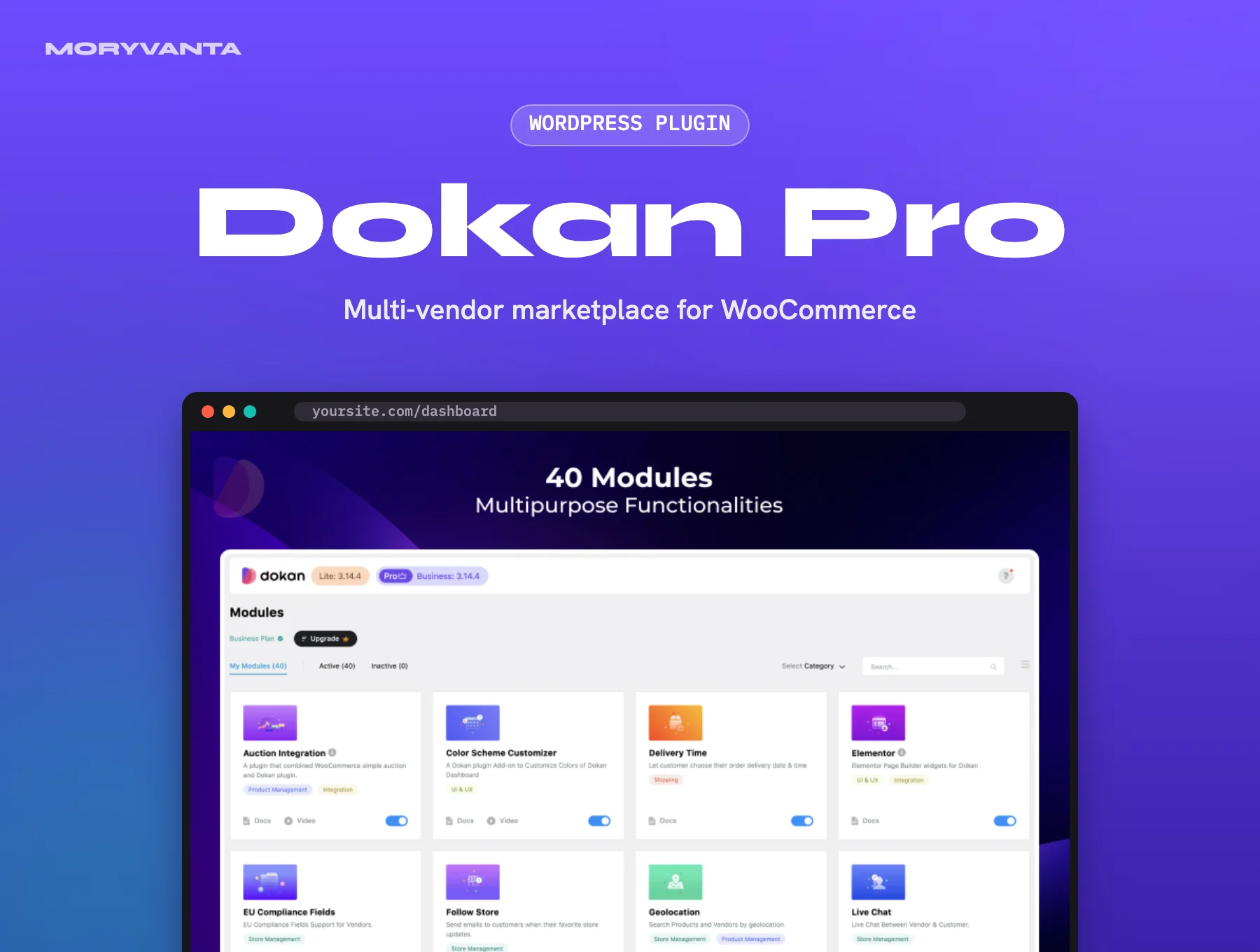 Dokan Pro WordPress plugin – Moryvanta product image