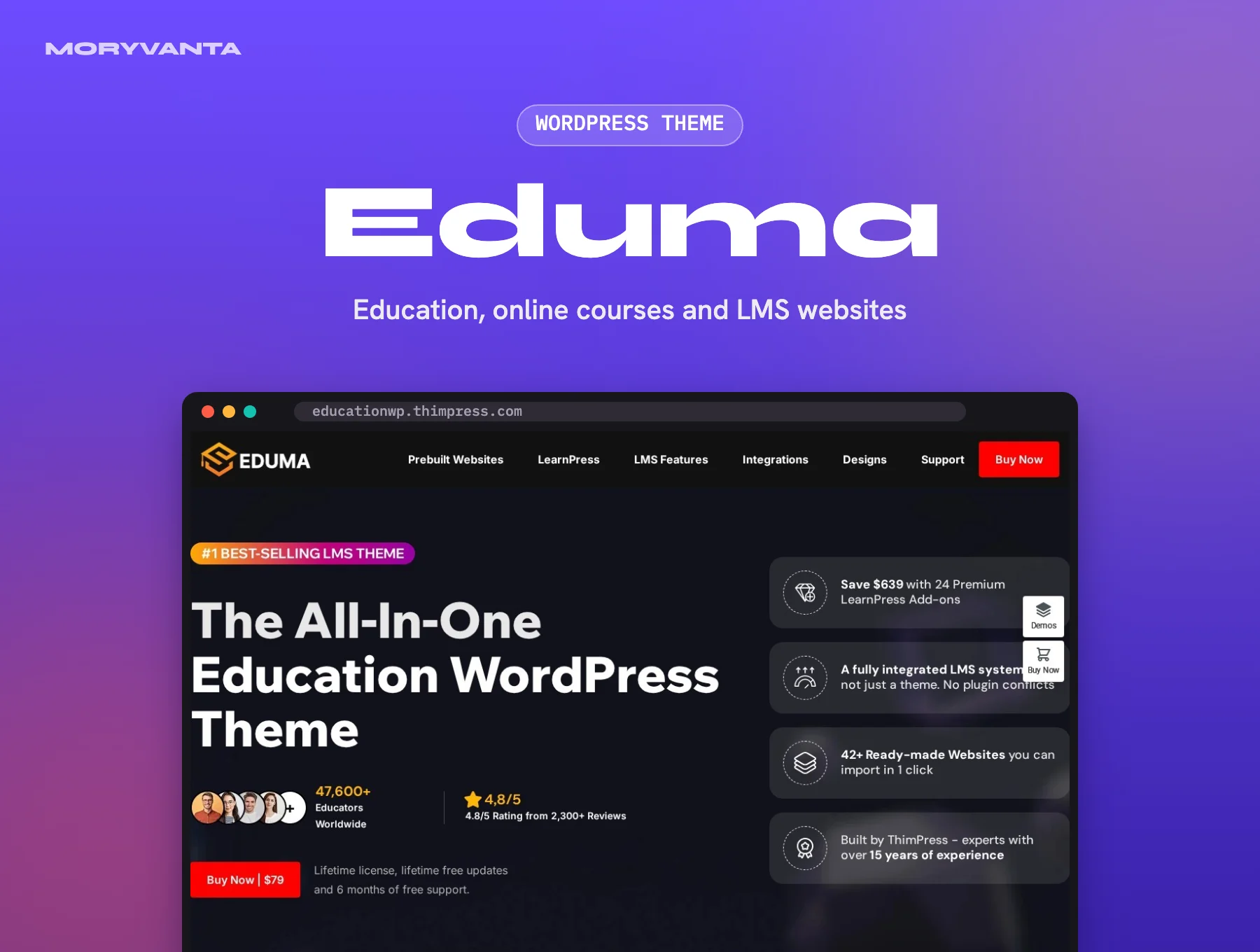 Eduma WordPress theme – Moryvanta product image