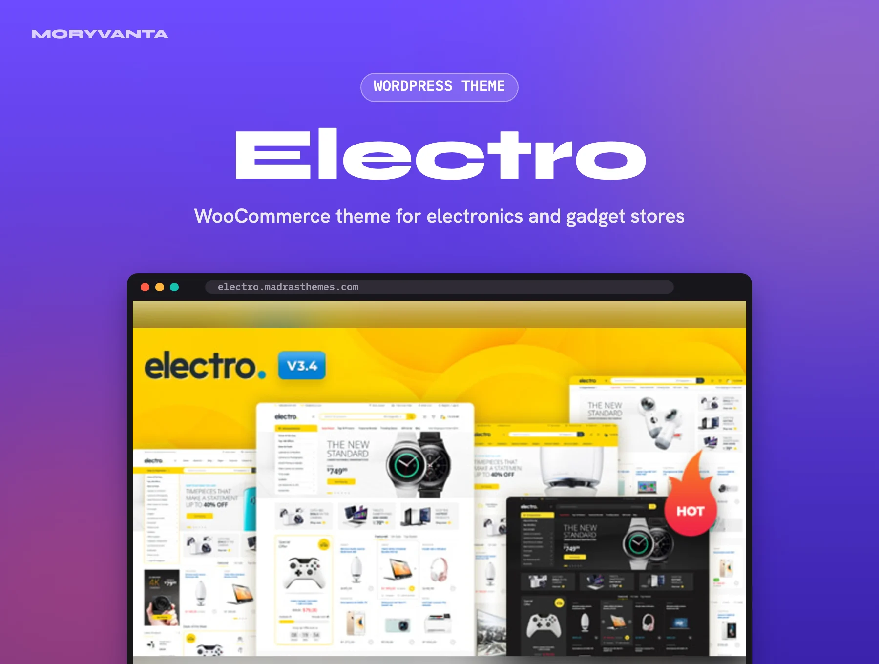 Electro WordPress theme – Moryvanta product image