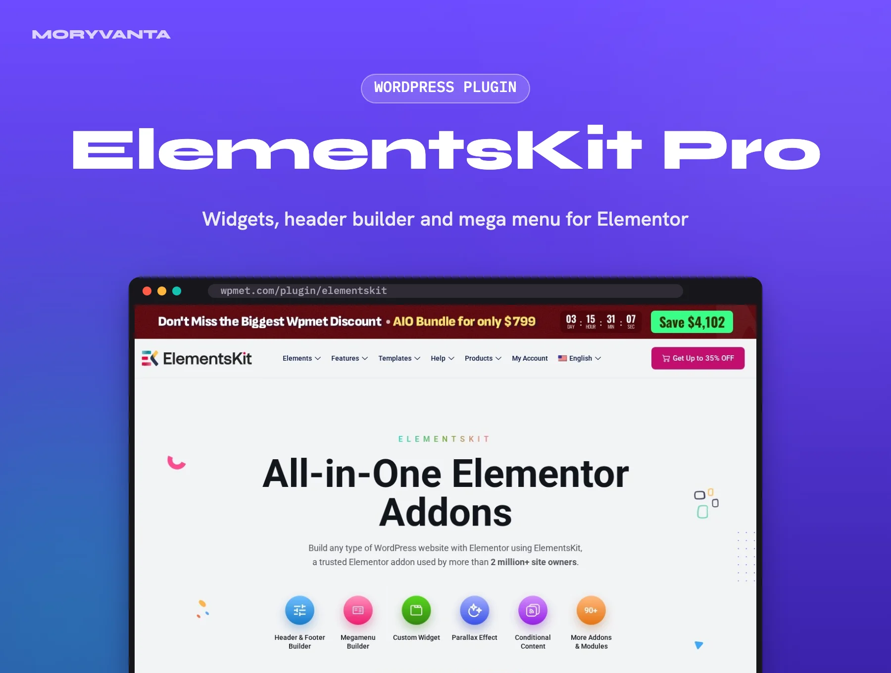 ElementsKit Pro WordPress plugin – Moryvanta product image