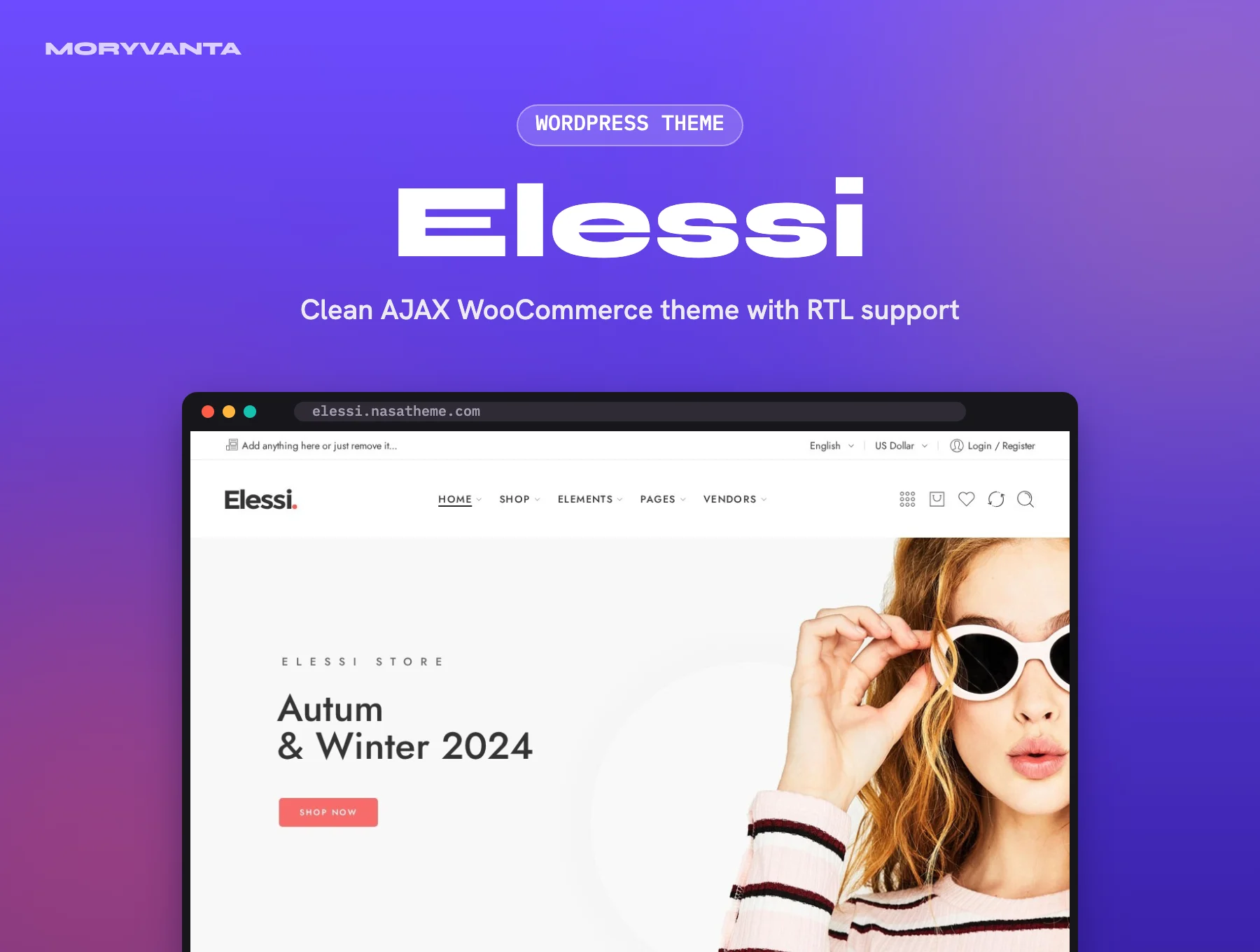 Elessi WordPress theme – Moryvanta product image