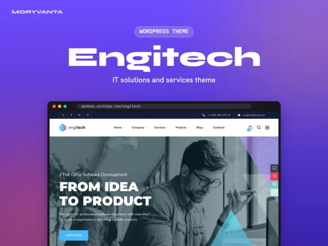 Engitech WordPress theme – Moryvanta product image