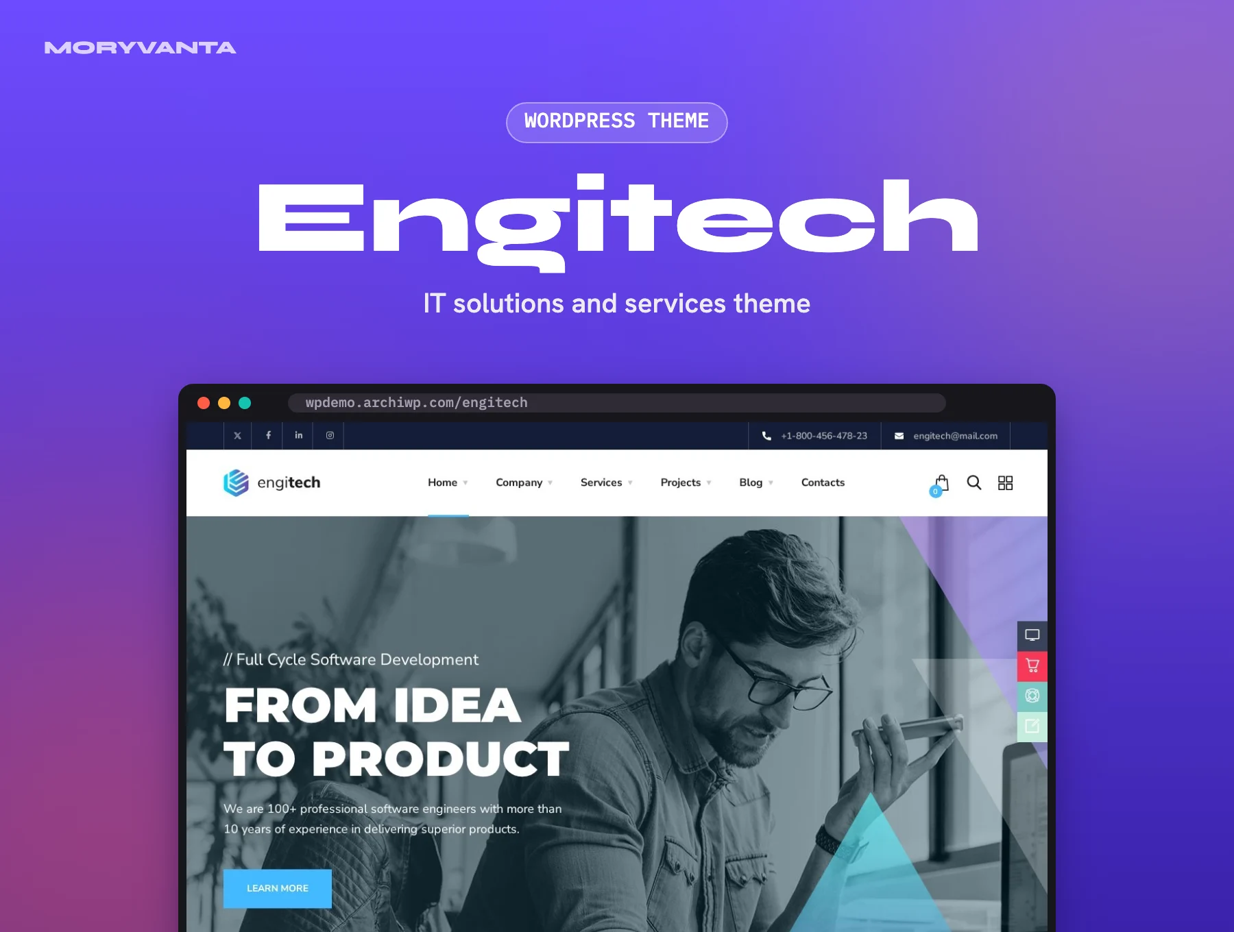 Engitech WordPress theme – Moryvanta product image