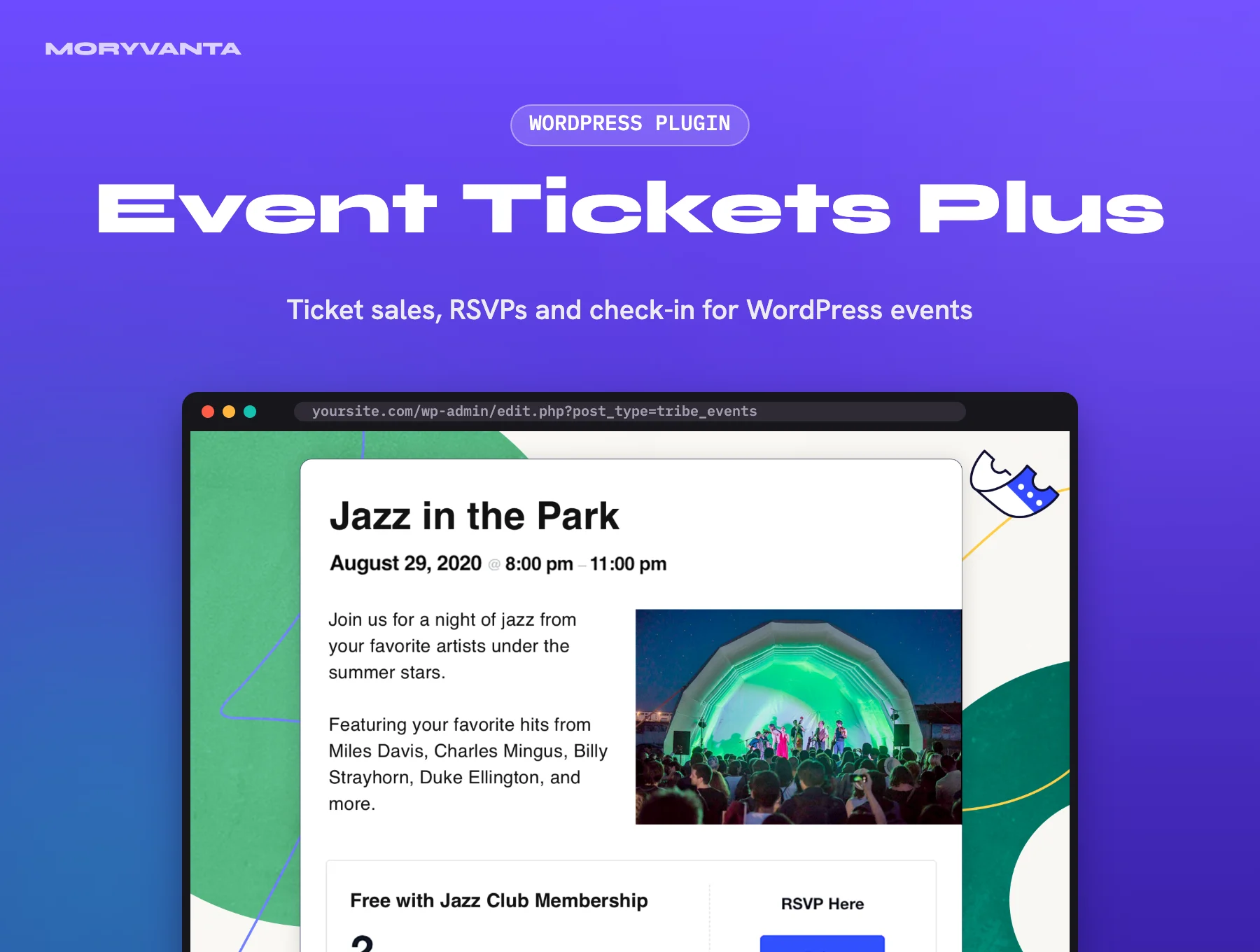 Event Tickets Plus WordPress plugin – Moryvanta product image