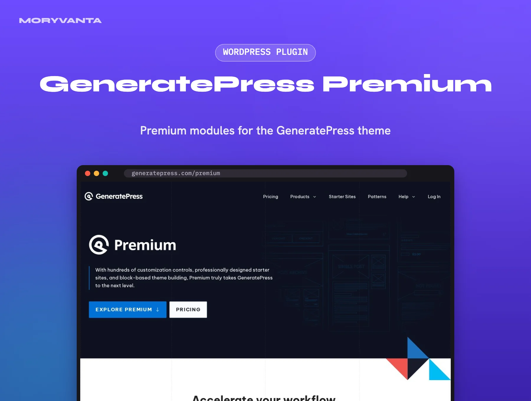 GeneratePress Premium WordPress plugin – Moryvanta product image