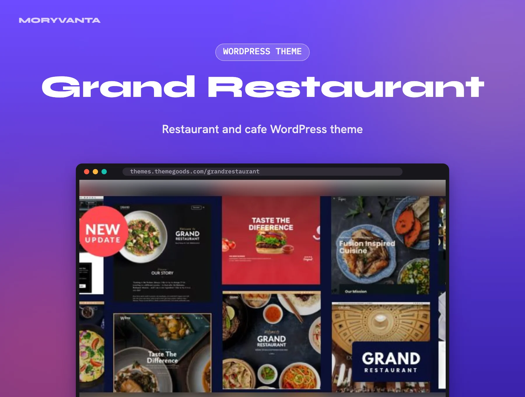 Grand Restaurant WordPress theme – Moryvanta product image