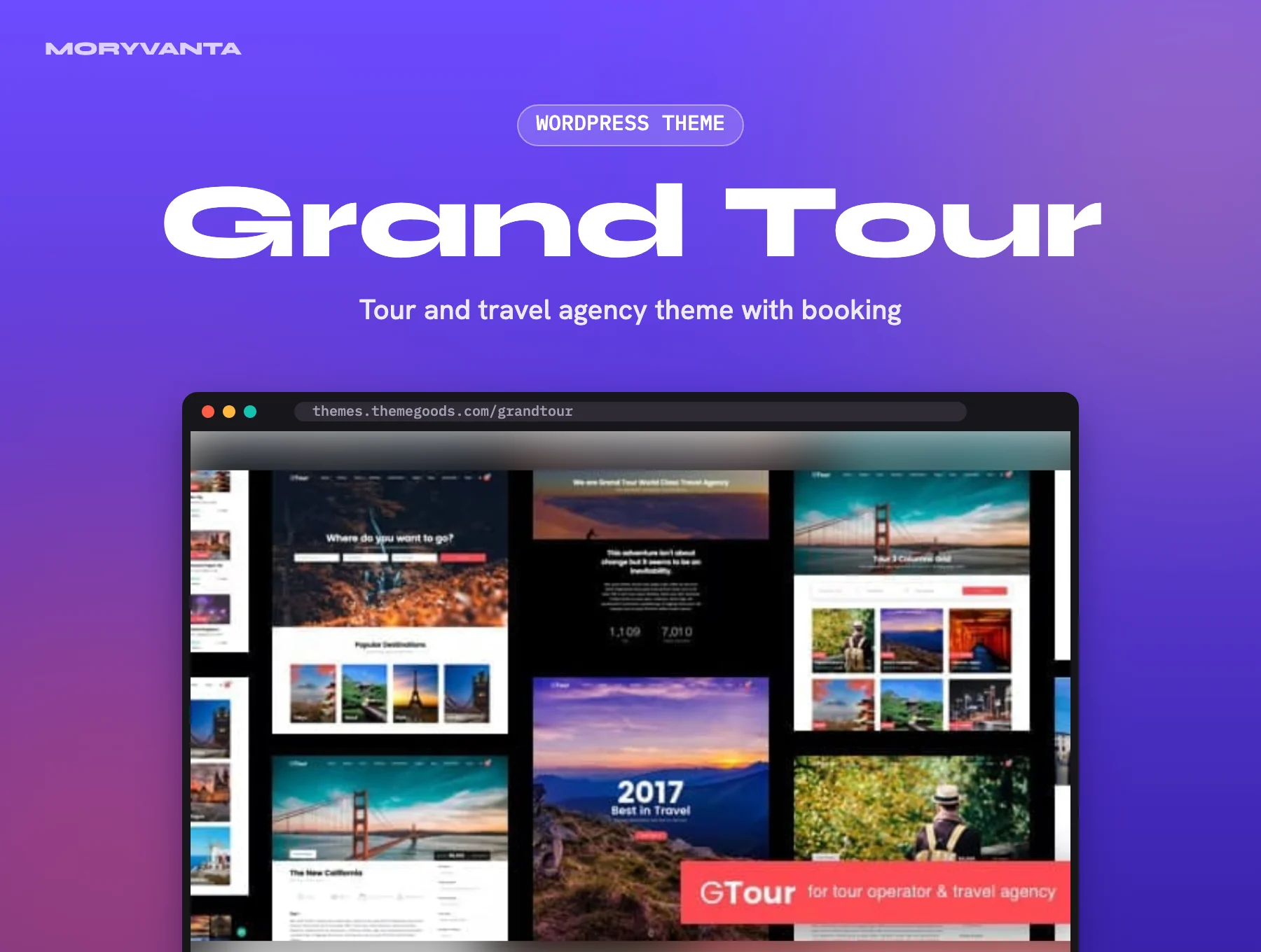 Grand Tour WordPress theme – Moryvanta product image