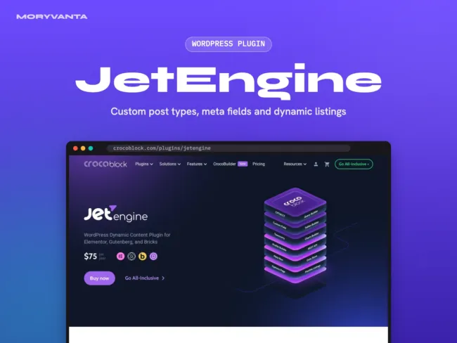JetEngine WordPress plugin – Moryvanta product image