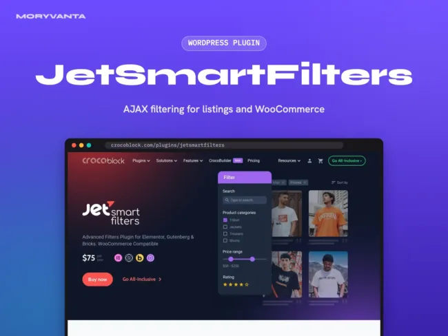 JetSmartFilters WordPress plugin – Moryvanta product image