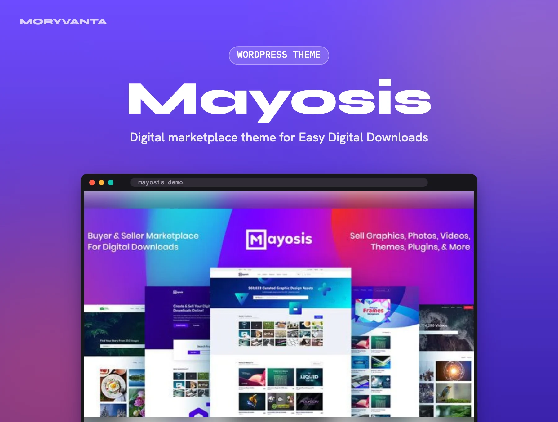 Mayosis WordPress theme – Moryvanta product image