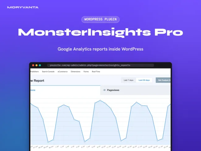MonsterInsights Pro WordPress plugin – Moryvanta product image