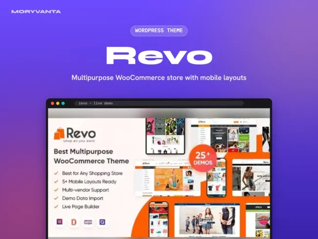 Revo WordPress theme – Moryvanta product image