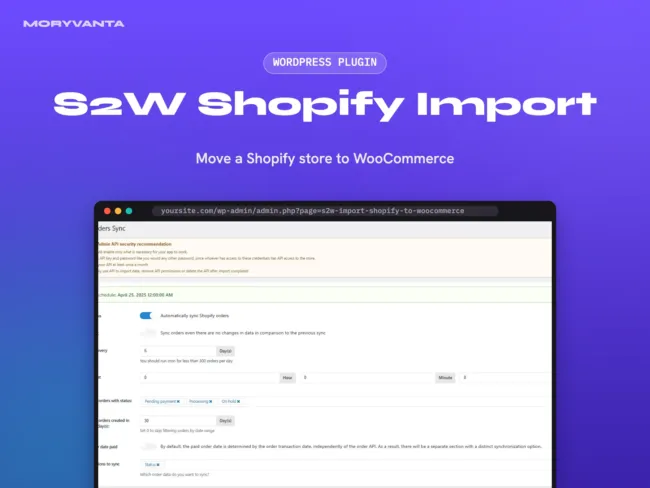 S2W Shopify Import WordPress plugin – Moryvanta product image