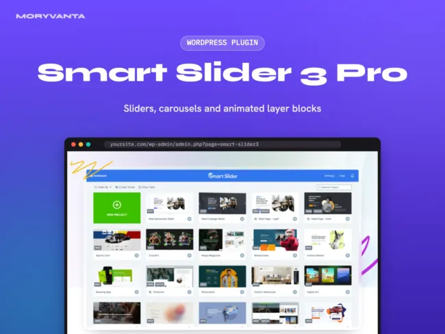 Smart Slider 3 Pro WordPress plugin – Moryvanta product image