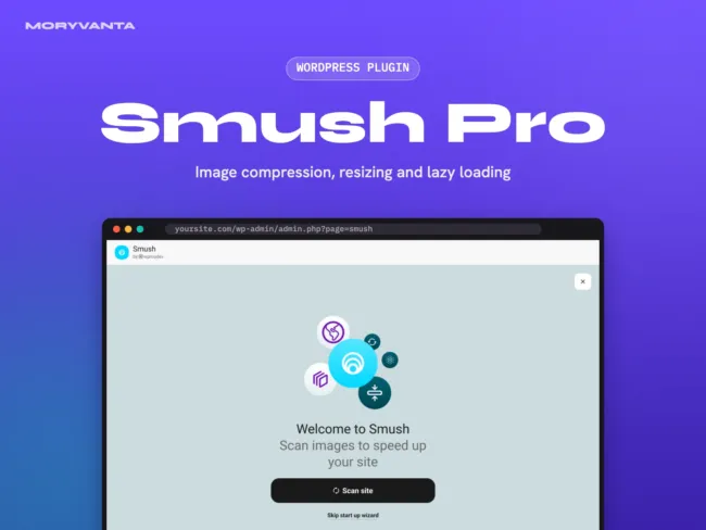 Smush Pro WordPress plugin – Moryvanta product image