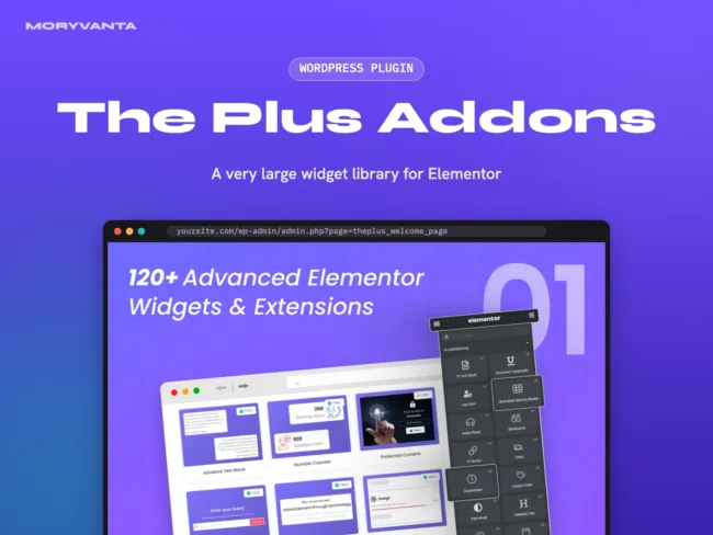 The Plus Addons WordPress plugin – Moryvanta product image