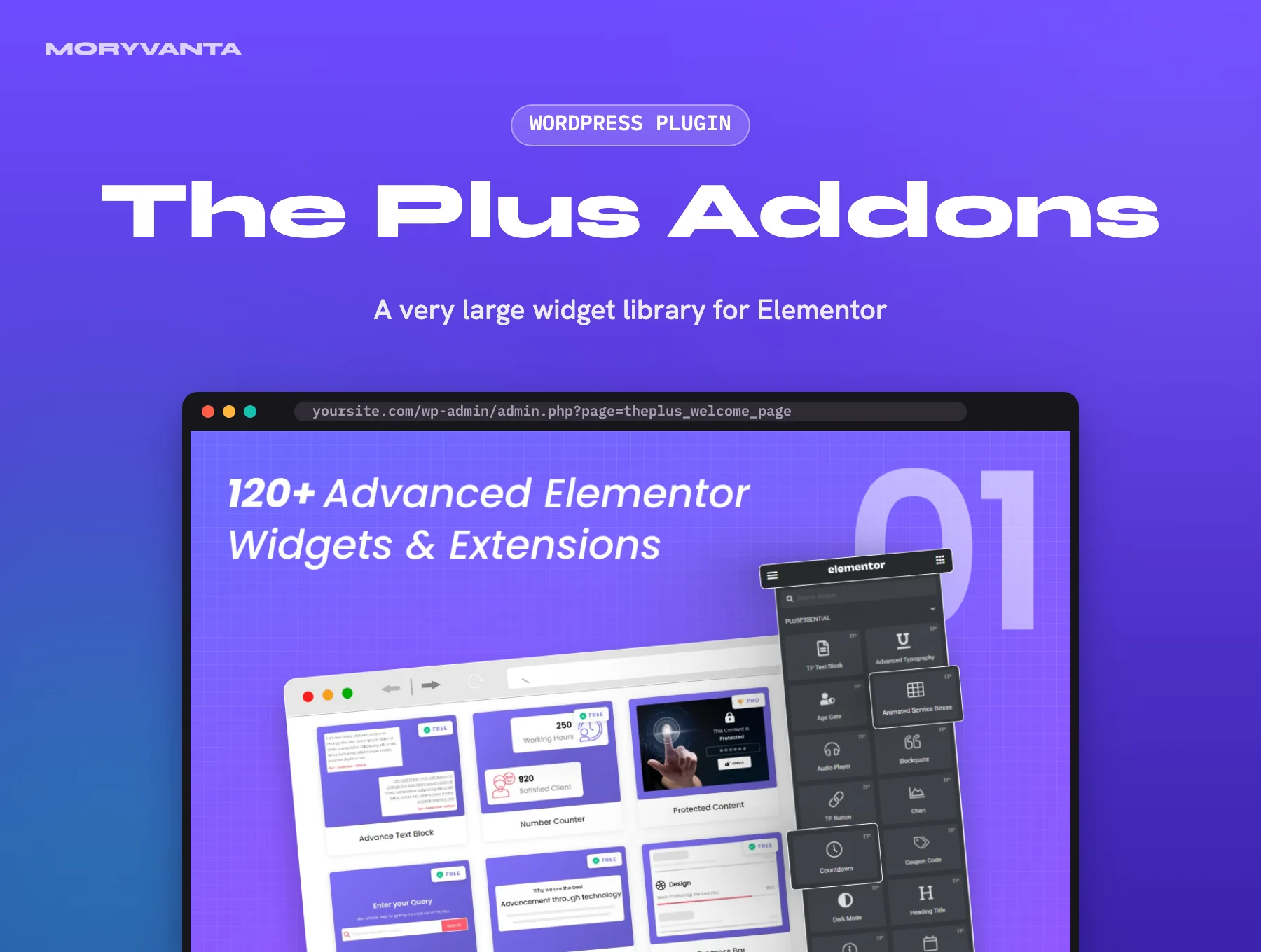 The Plus Addons WordPress plugin – Moryvanta product image