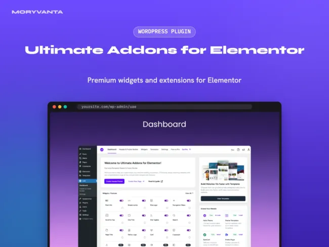 Ultimate Addons for Elementor WordPress plugin – Moryvanta product image