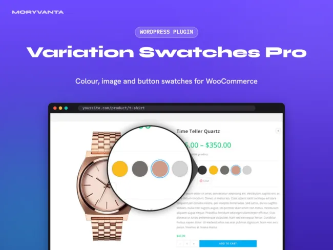 Variation Swatches Pro WordPress plugin – Moryvanta product image