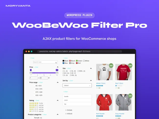 WooBeWoo Filter Pro WordPress plugin – Moryvanta product image