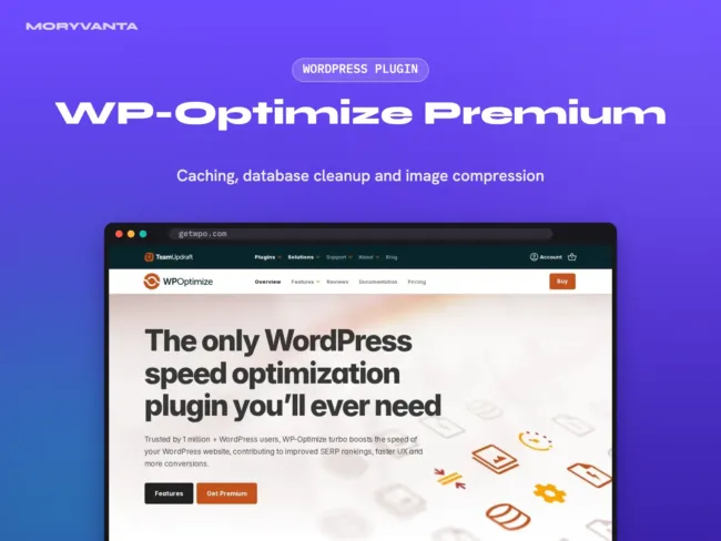 WP-Optimize Premium WordPress plugin – Moryvanta product image
