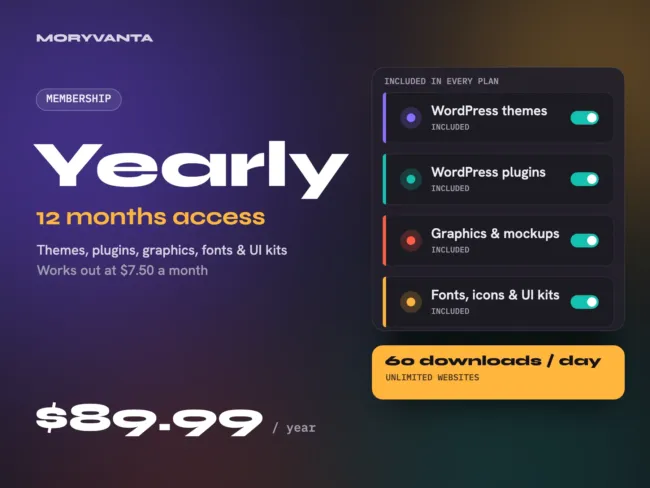 Yearly Membership – Moryvanta membership plan