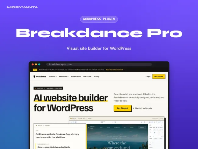 Breakdance Pro WordPress plugin – Moryvanta product image