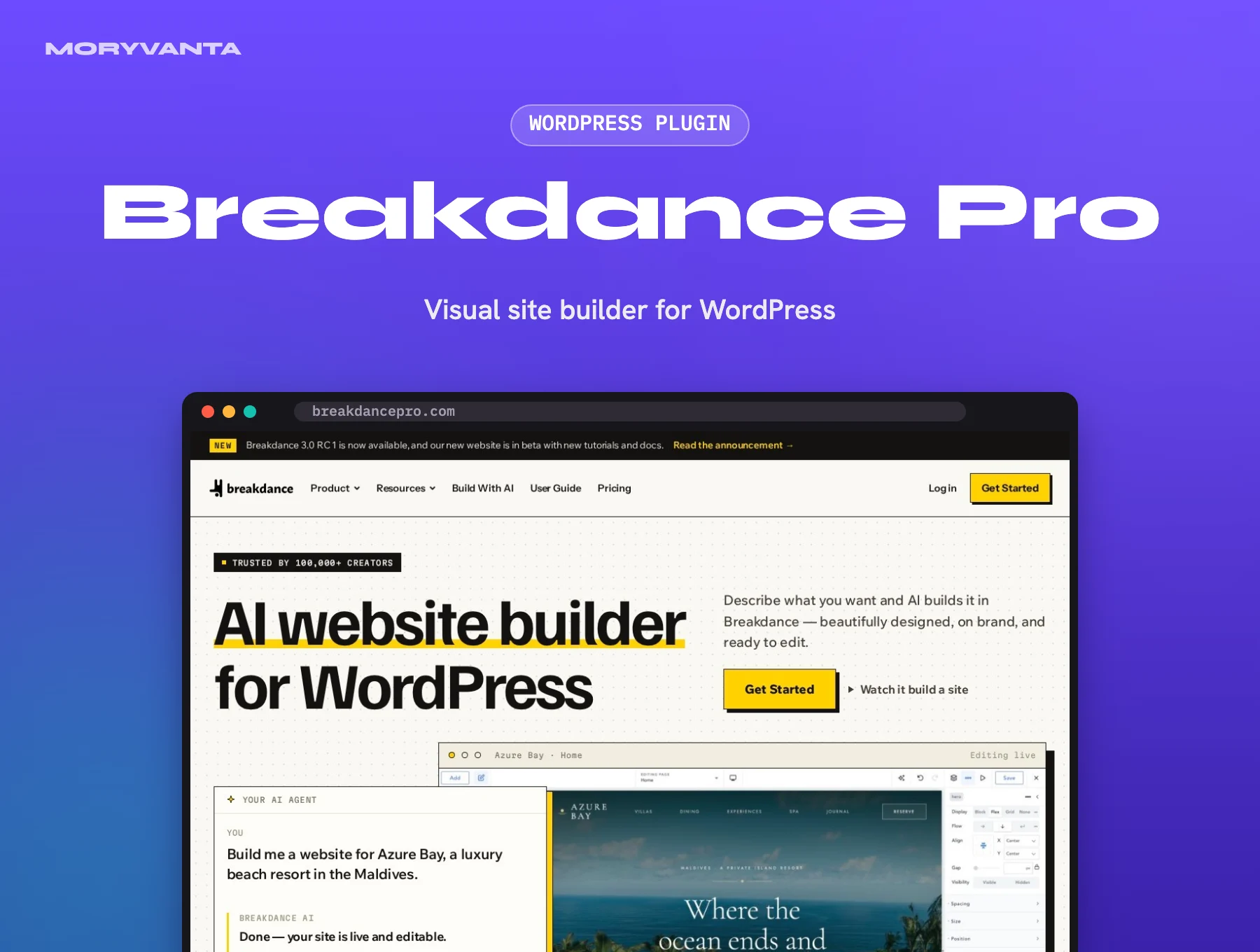 Breakdance Pro WordPress plugin – Moryvanta product image