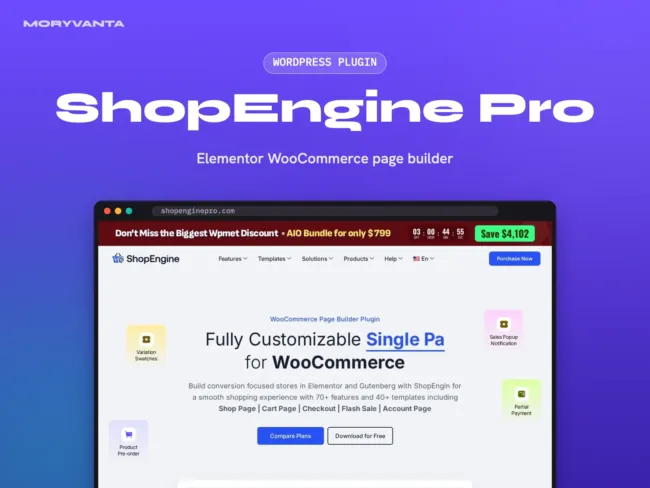 ShopEngine Pro WordPress plugin – Moryvanta product image