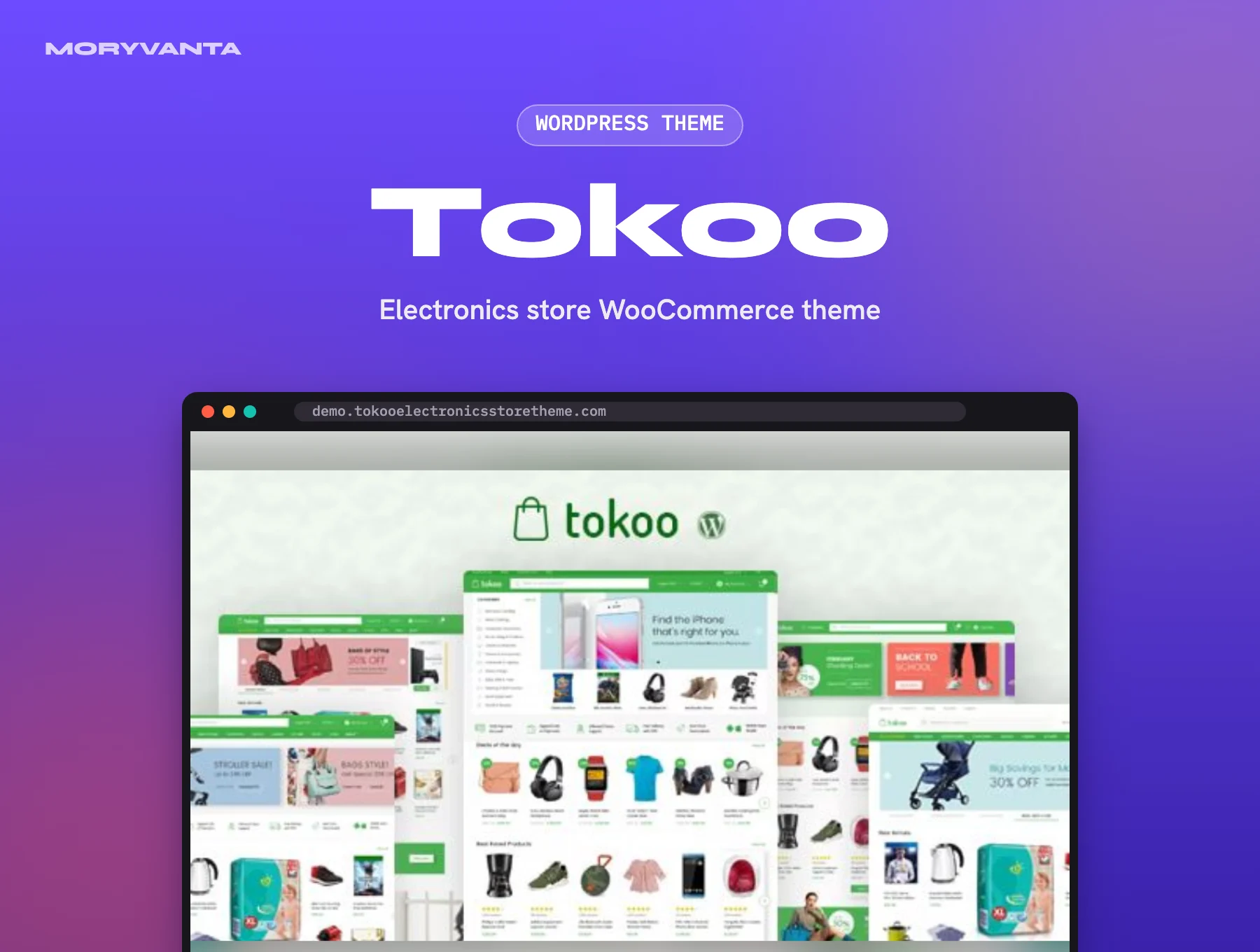 Tokoo WordPress theme – Moryvanta product image
