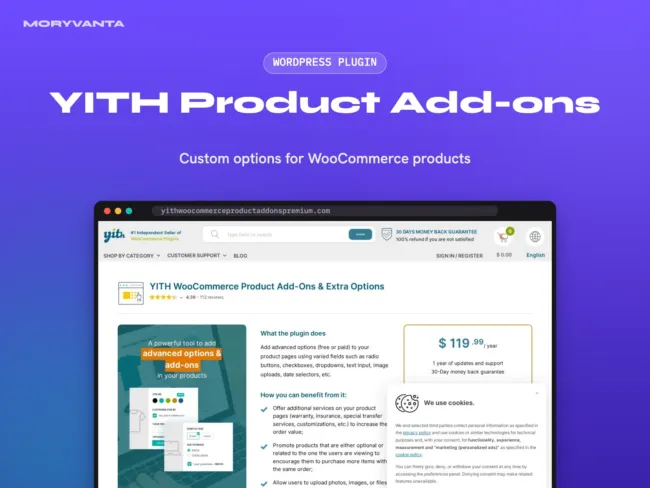 YITH Product Add-ons WordPress plugin – Moryvanta product image